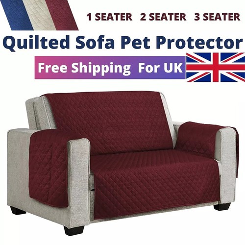 Quilted sofa slip cover - sofa, 1