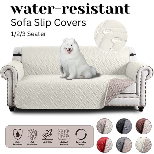 Quilted sofa cover furniture - cover,