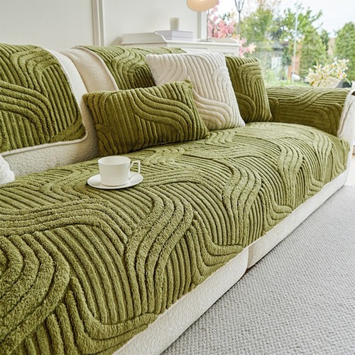 Thick plush sofa cover - thick,