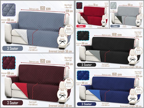 Settee quilted sofa - 1/2/3,