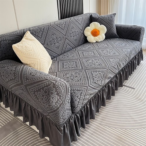 High stretch velvet couch - high,