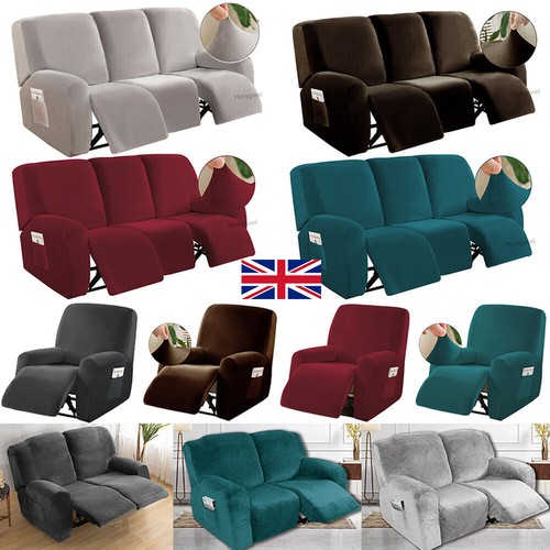 Velvet recliner sofa cover - velvet,