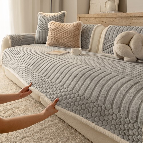 Thick flannel sofa - flannel,