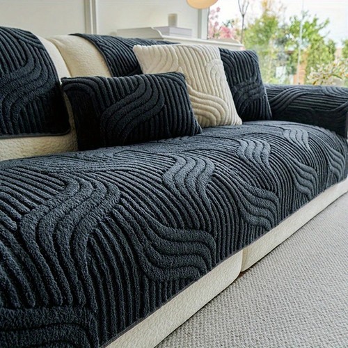 Thick plush sofa cover 4 - thick,