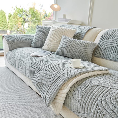Thick plush sofa - plush, cover