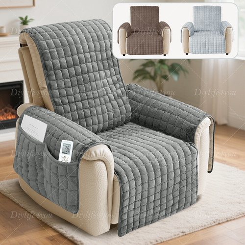 Non slip plush recliner - slip,
