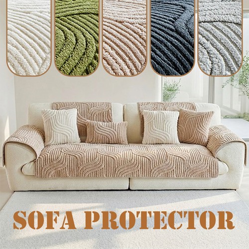 Thick plush sofa cover 4 - thick,