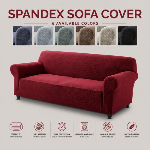 Anti slip stretch sofa - anti-slip,