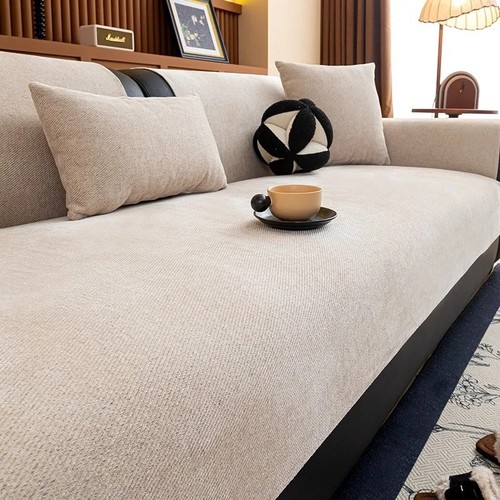 Chenille twill sofa cover - chenille,