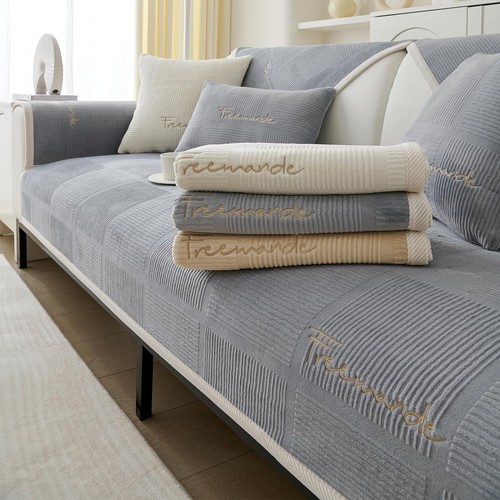 Thick plush sofa cover 4 - thick, 1-4