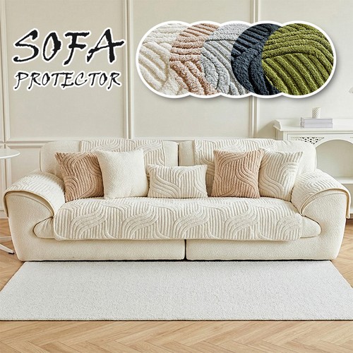 Thick warm plush sofa cover - thick,