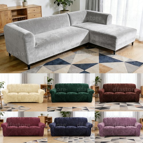 Velvet plush couch - couch, cover